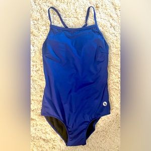 Blue One Piece Swim Performance Suit